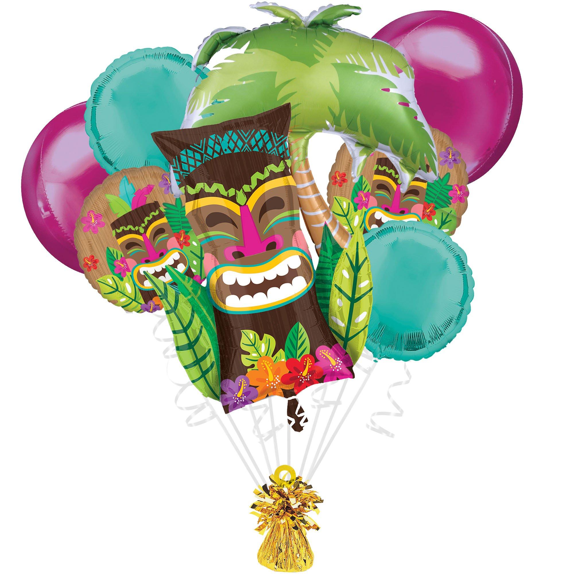 Vintage Tiki Foil Balloon Bouquet